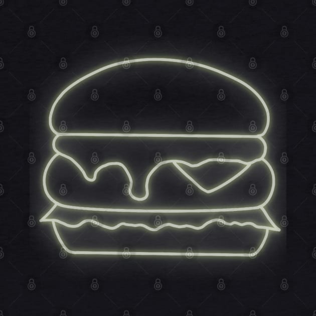 Neon Burger by WorldByFlower